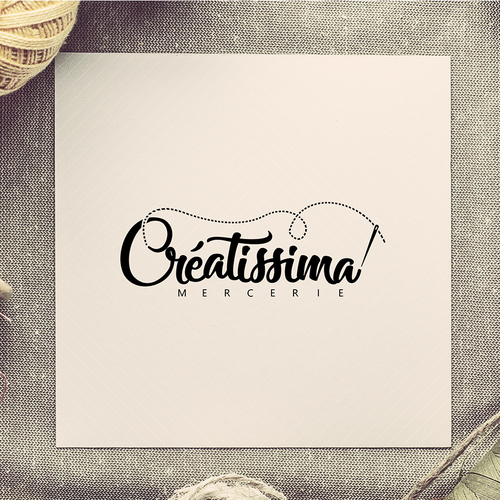 Sewing machine logo with the title 'Creatissima '
