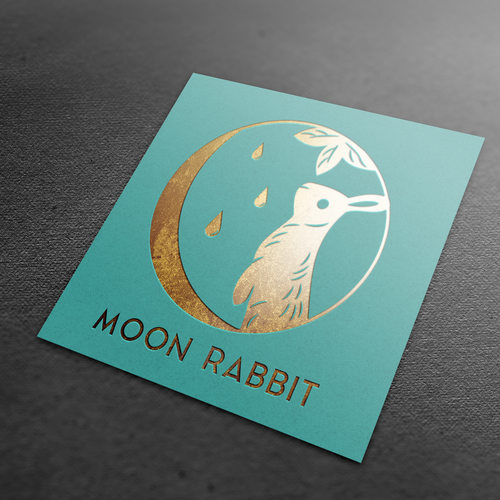 Packaging logo with the title 'Moon Rabbit logo'