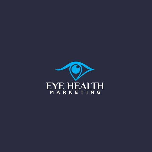 Digital marketing logo with the title 'Modern Logo Design for Digital Marketing Consultants EyeCare Professionals'