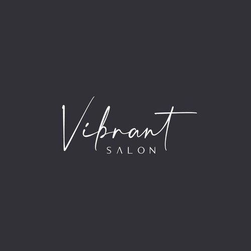 Amazing logo with the title 'Vibrant Salon'