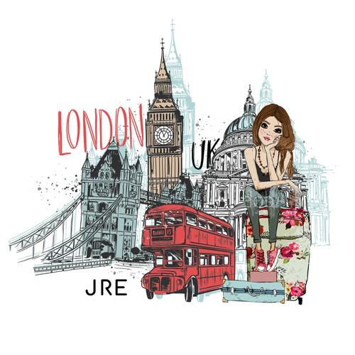 IPad design with the title 'Illustration for t-shirt'