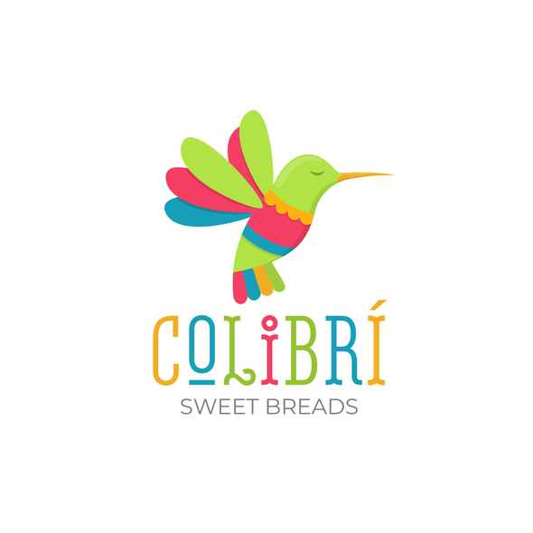Colibri logo with the title 'Colibrí logo design'