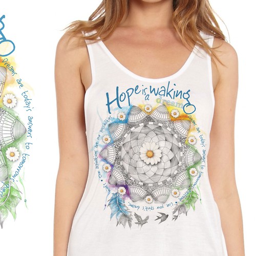 Mandala t-shirt with the title 'Mandala'