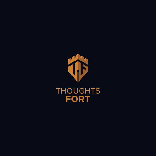 T logo with the title 'Thoughts Fort Logo'