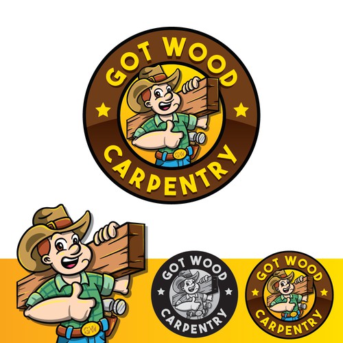 Carpentry logo with the title 'Logo for a Carpentry'