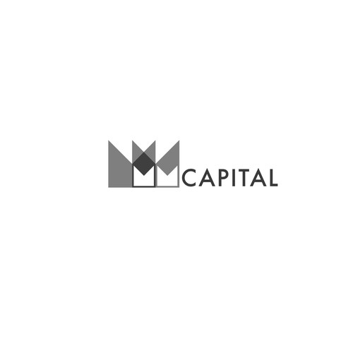 Grayscale design with the title 'Logo Concept for MM Capital'