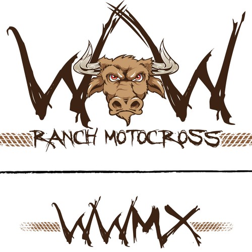 Motocross logo with the title 'Ranch Motocross Logo'
