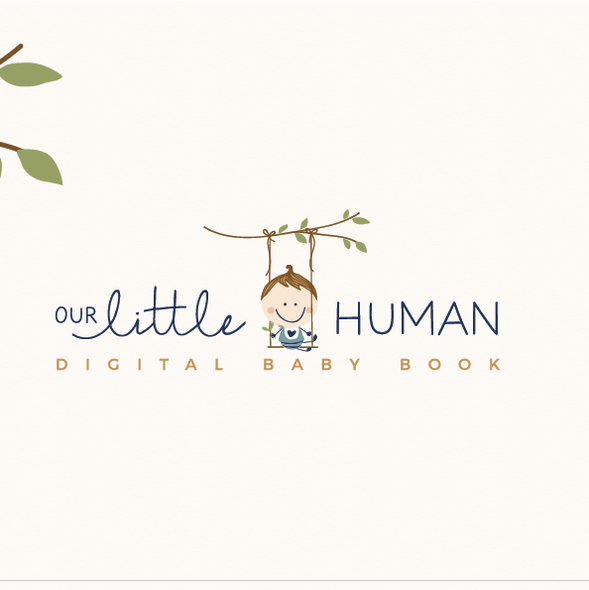 Family tree design with the title 'Our little human '