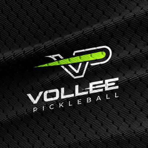 Pickleball  logo with the title 'Vollee Pickleball Modern Performance Sports Logo'