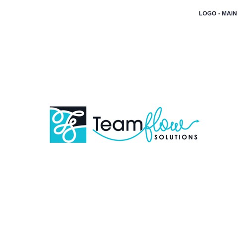 Training brand with the title 'Logo and Brand Identity Pack for TeamFlow Solutions'
