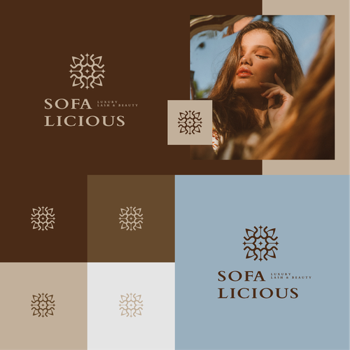 Eyelash design with the title 'SofaLicious'