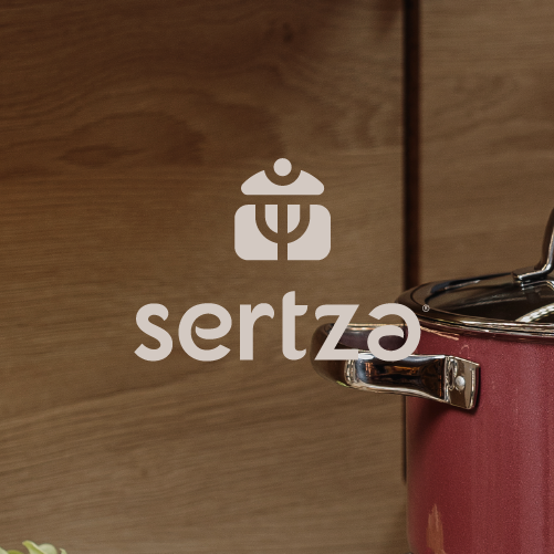 Cooking logo with the title 'sertza'