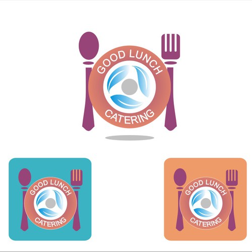 Organic food logo with the title 'Create a dynamic illustration that will make mouths water for Good Lunch'