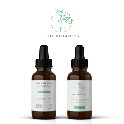 Hemp brand with the title 'abtrack logo concept for SOL BITANICS'