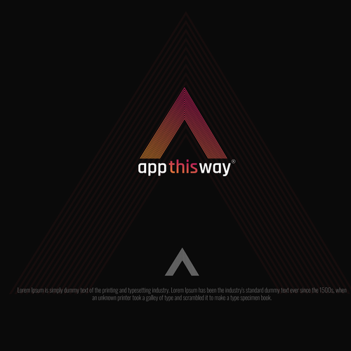 Way design with the title 'App This way - Industry 4.0 Cutting edge technology'