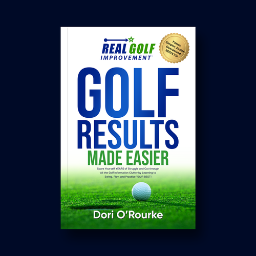Sports book cover with the title 'Golf KDP ebook cover'