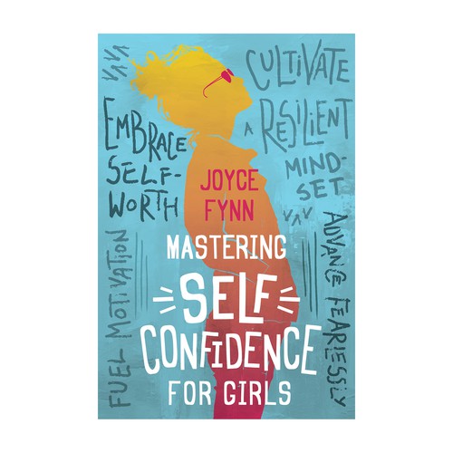 Self-help book cover with the title 'Book cover design'