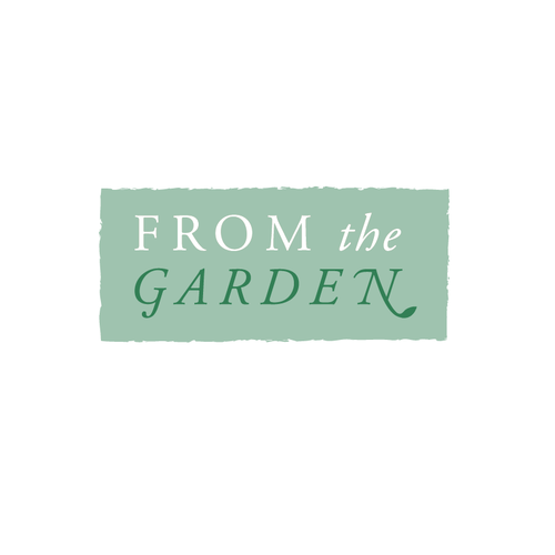 Serif logo with the title 'From The Garden | Logo Design'