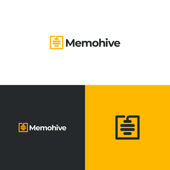 Clever design with the title 'Memohive'