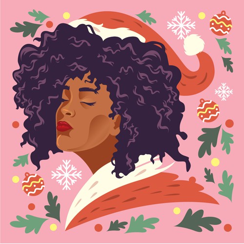 X-mas design with the title 'Christmas Queen'