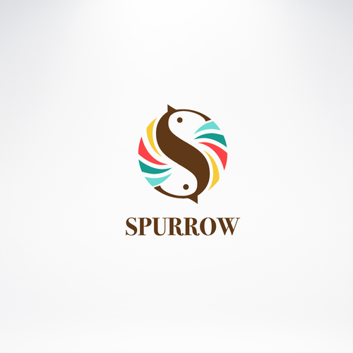 Sparrow logo with the title 'Logo concept'