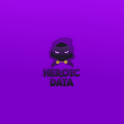 App logo with the title 'super heros'