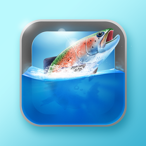 Android design with the title 'Create an Award winning Application Icon'