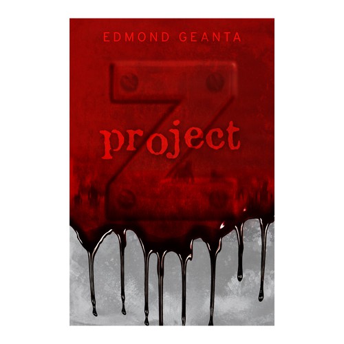 Zombie book cover with the title 'Book cover contest entry'