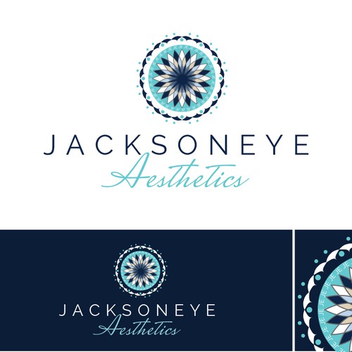 Clinic logo with the title 'JacksonEye Aesthetics'