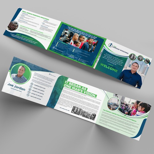 Tri-fold design with the title 'Trifold Brochure Design'