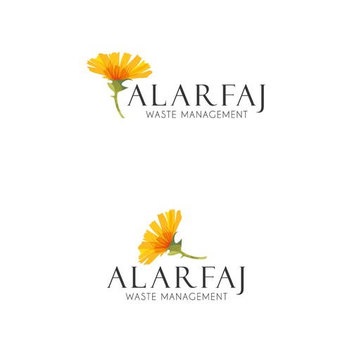 Sunny logo with the title 'ALARFAJ logo'