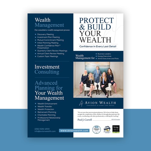 Magazine ad design with the title 'lawyer magazine ad design'