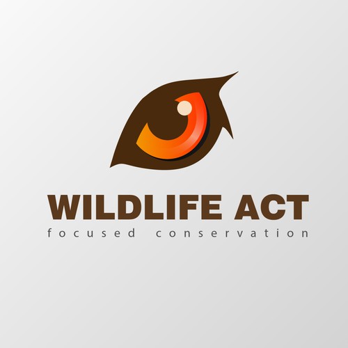Environmental logo with the title 'Logo design proposal for Wildlife Act'