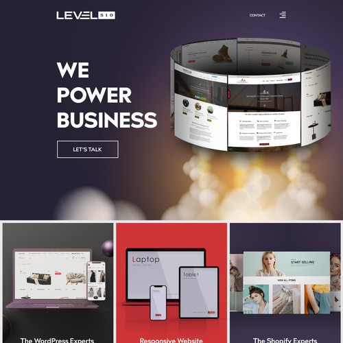 Agency website with the title 'Website Design For Development Agency'