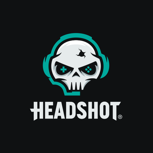 Gamer logo with the title 'Headshot'