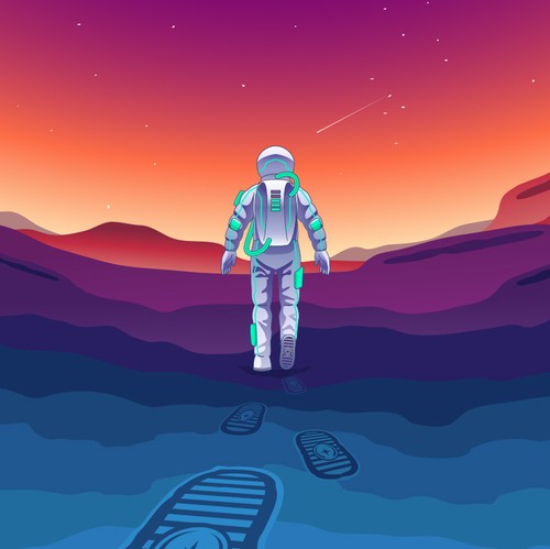 cool astronaut art