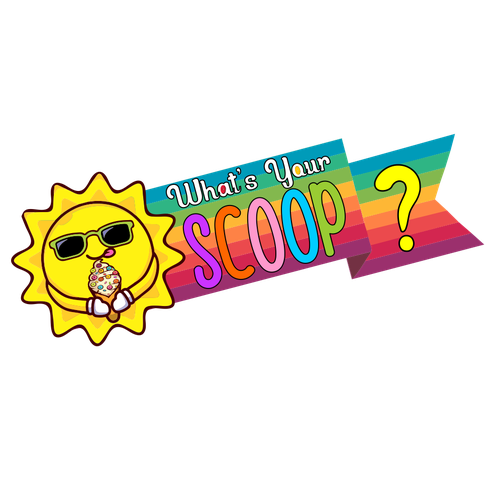 Ice cream shop design with the title 'Ice cream shop logo'