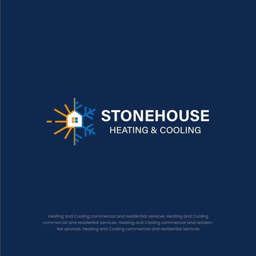 Heating design with the title 'Stonehouse Logo'