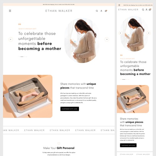 Digital website with the title 'Kids Toys Brand Ecologist'