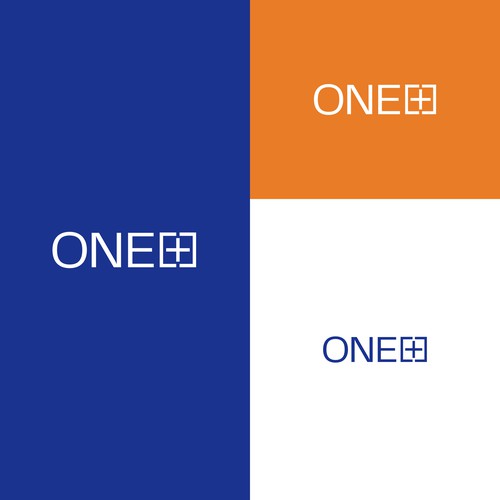 Plus design with the title 'One+ logotype'