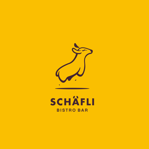 Sheep logo with the title 'Schafli Bistro Bar'