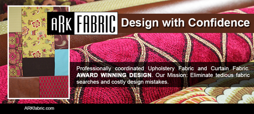 Fabric design with the title 'Banner ad contest winner'