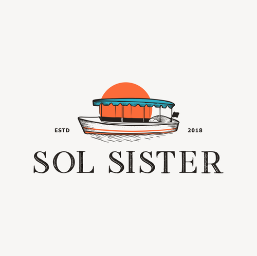 Creative design logo with the title 'Creative logo needed for charming, vintage, unique, champagne boat business!!'