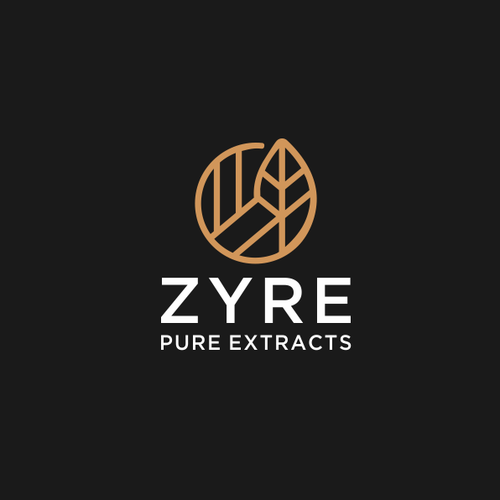 Pure design with the title 'Design Logo For Zyre Pure Extracts'