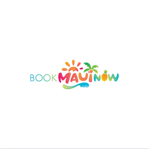 Hawaii logo with the title 'Colorful logo for accommodation rental'