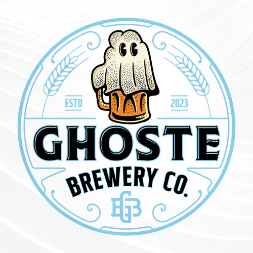 Mug logo with the title 'GHOSTE Brewery Co.'