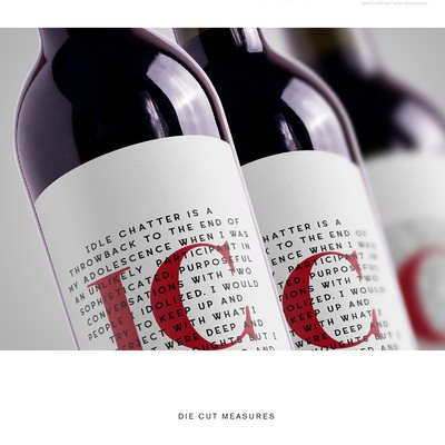 Wine label for Red and Rosè blend