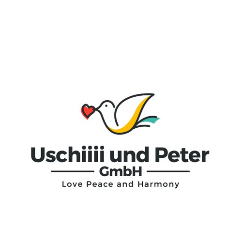 Love brand with the title 'Uschiiii und Peter GmbH'