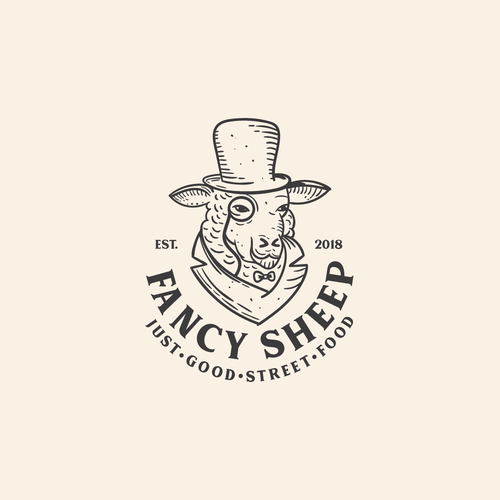 Sheep logo with the title 'Fancy Sheep'