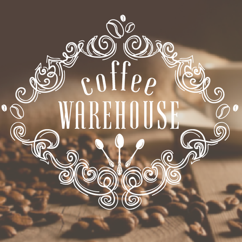 Warehouse logo with the title 'Concept logo for Coffee Warehouse'